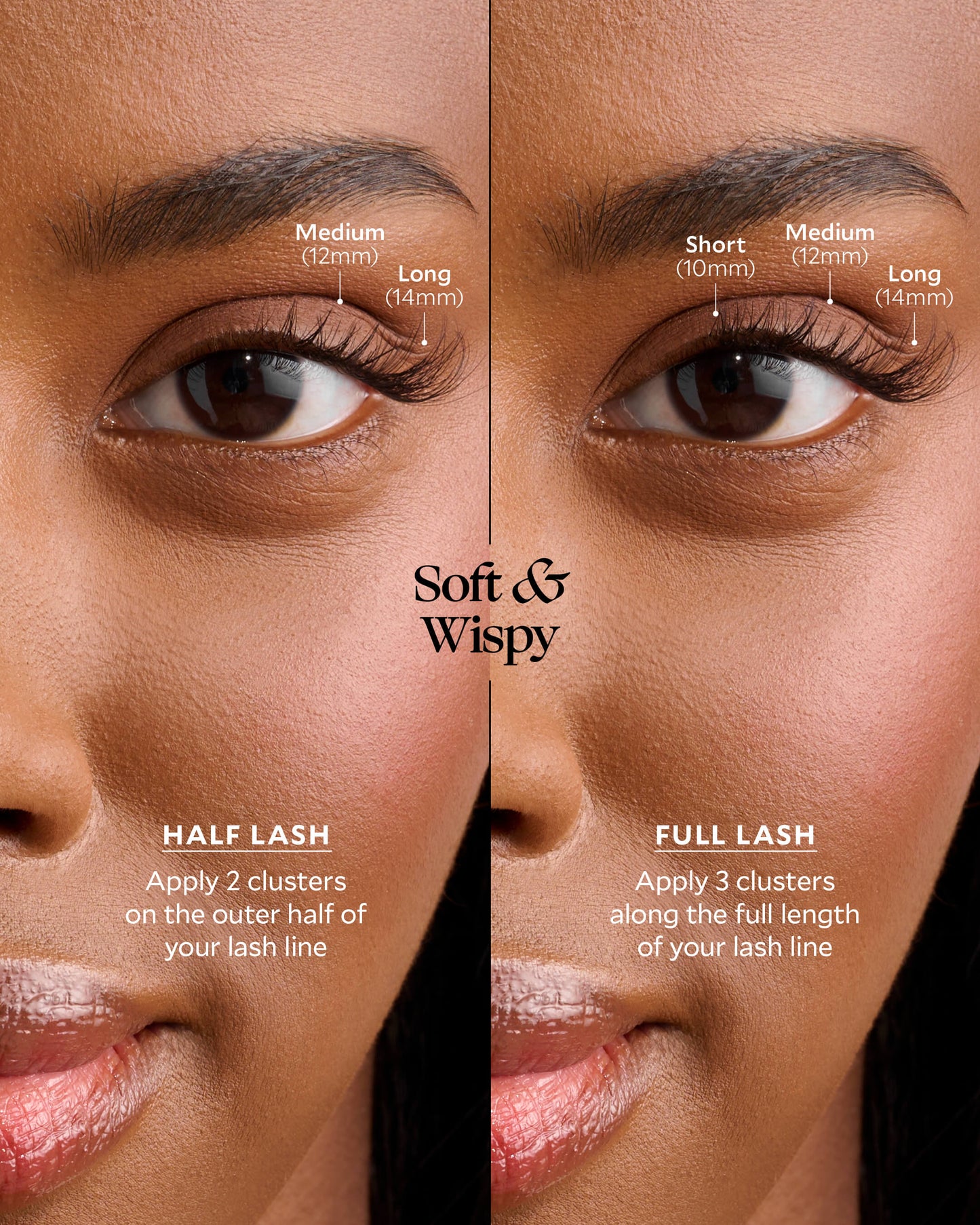 Soft & Wispy -Xtensions™ Self-Stick Lash Clusters