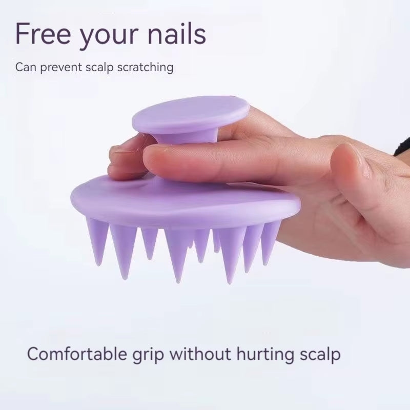 Massage Silicone Comb Head and Face Massage Balancing Oils Provide Gentle Massage Compact Size Streamlined Design Massaging Comb