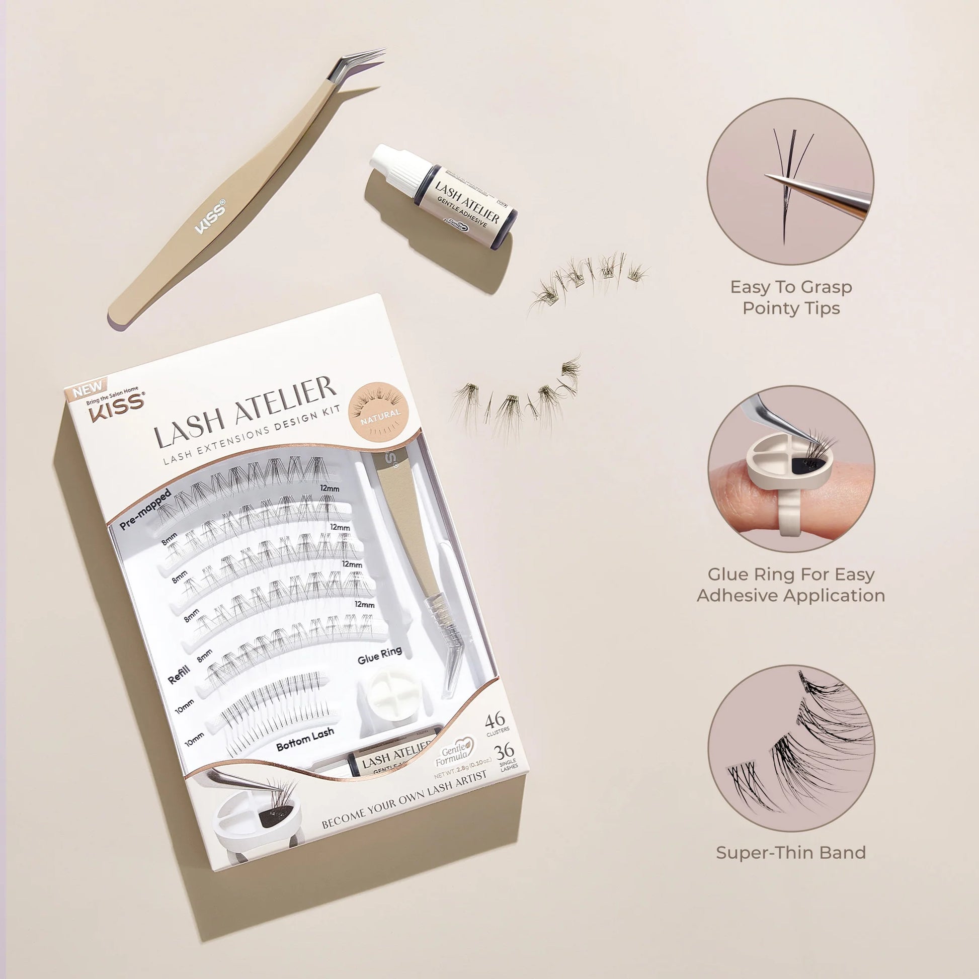 Lash Atelier Individual Lash Extensions Design Kit – Wet Lash