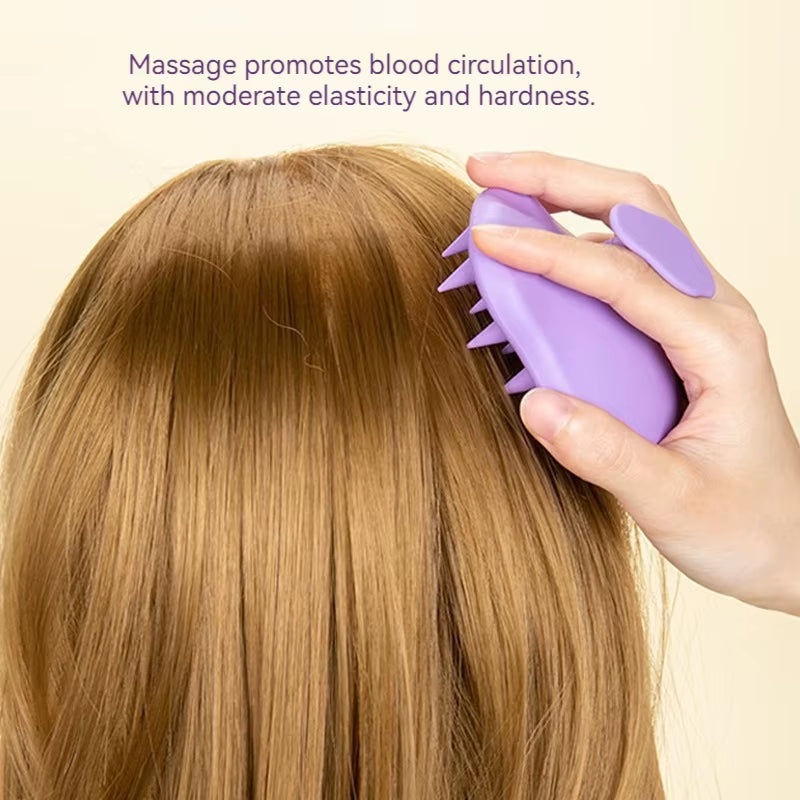 Massage Silicone Comb Head and Face Massage Balancing Oils Provide Gentle Massage Compact Size Streamlined Design Massaging Comb
